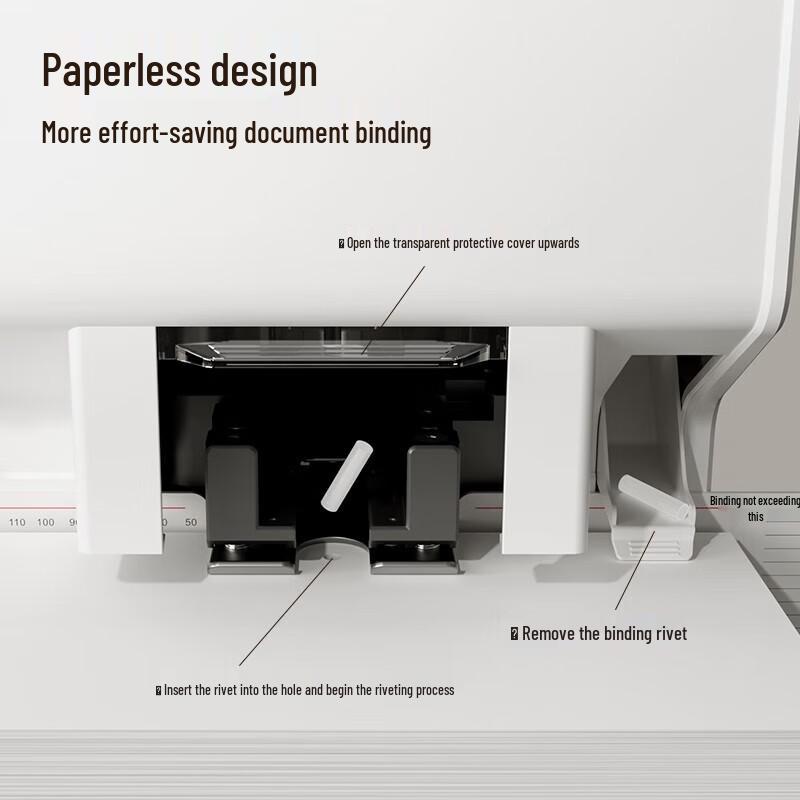 Deli GB777 Automatic Financial Document Binding Machine CN plug (adapter included)