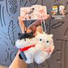 2PCS Magnetic Snap Cat Plush Keychain Soft Plush Plush Pendant Accessory  Purse Decor