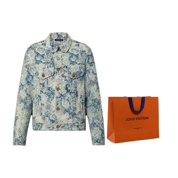 LOUIS VUITTON FW22 Denim Jacket Men's Blue 1AAGR6