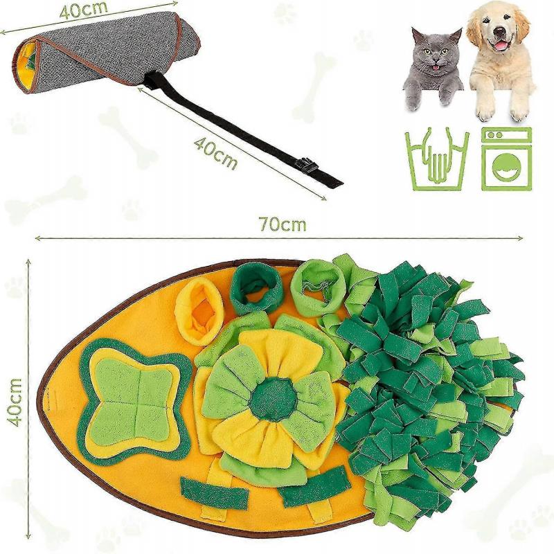 Sniff Mat 70*40cm Dog Ducators For Puzzle Digging Mat Slow Food Smart Toy Sniffing Mat For Dog Stress Release
