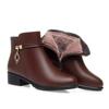 Mom shoes cotton shoes 2026 new Chinese women's shoes comfortable autumn and winter leather shoes velvet short boots versatile soft-soled boots