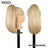 Julianna Short Curly Wavy Hairpieces Drawstring Ponytail Hair Extensions Synthetic Futura Fiber Ponytails for Women