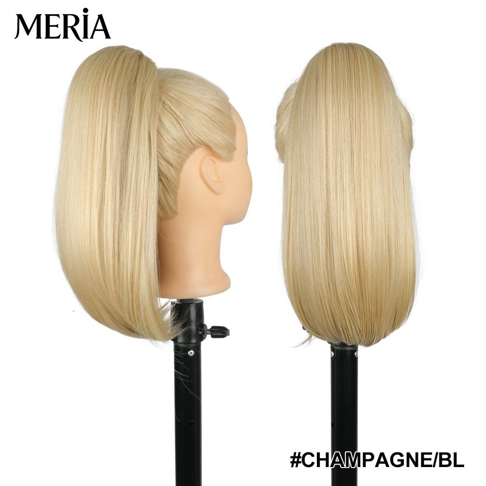 Julianna Short Curly Wavy Hairpieces Drawstring Ponytail Hair Extensions Synthetic Futura Fiber Ponytails for Women