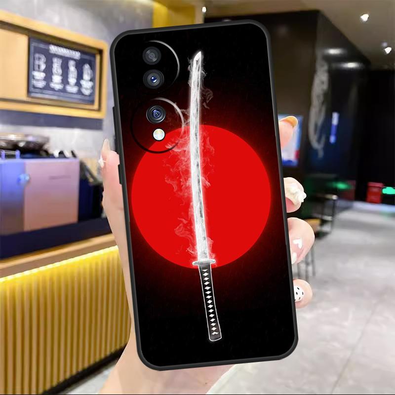 

Японская самурайская катана Чехол для Honor For Honor Magic 8 7 6 Pro Для Honor 200 400 50 70 90 Lite X8c X8b X9a X9b X9c X9d Win RT Honor Magic8 Pro