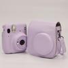 Lightweight Protective Case PU Leather Camera Case Wear Resistant Solid Color Protective with Shoulder Strap for Mini 12