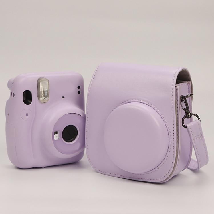 Lightweight Protective Case PU Leather Camera Case Wear Resistant Solid Color Protective with Shoulder Strap for Mini 12