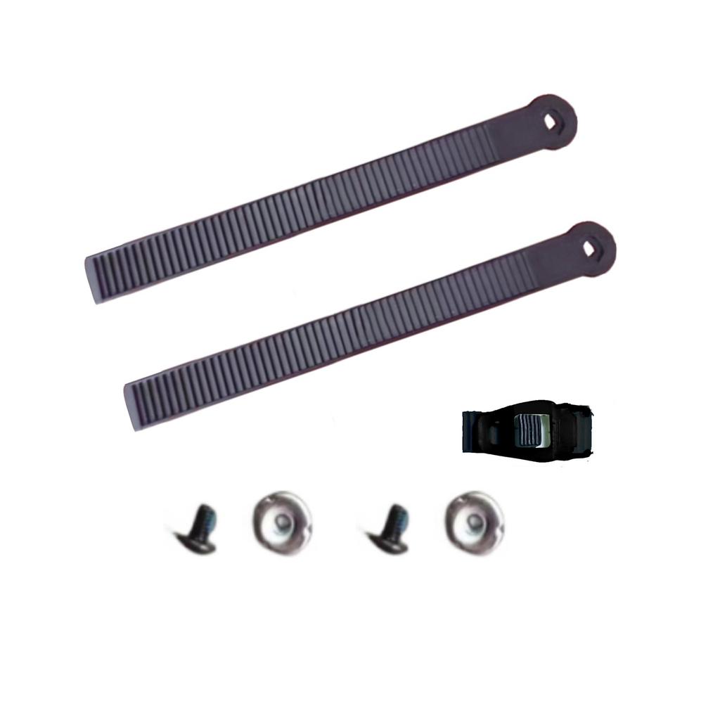 Ensemble de sangle et boucle d'échelle pour cheville en nylon pour utilisation en snowboard et en patin à roulettes