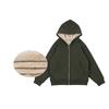 Winter Boys' And Girls' Fleece Hooded Sweatshirt Medium And Large Lamb Fleece Warm Jacket