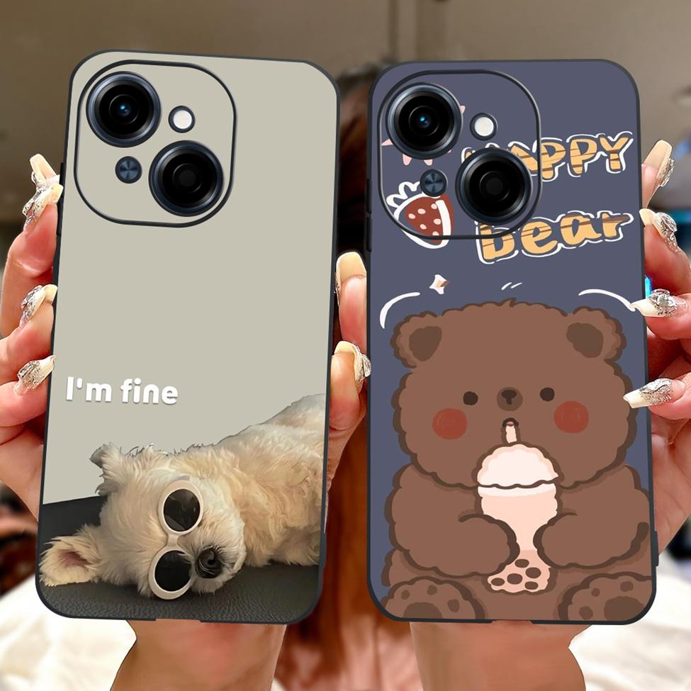 6.67'' For Tecno Spark Go 1 Case Pop 9 Cover Cute Cat Cartoon Fashion Butterfly Boy Girl Back Cover For Tecno Pop 9 Phone Case
