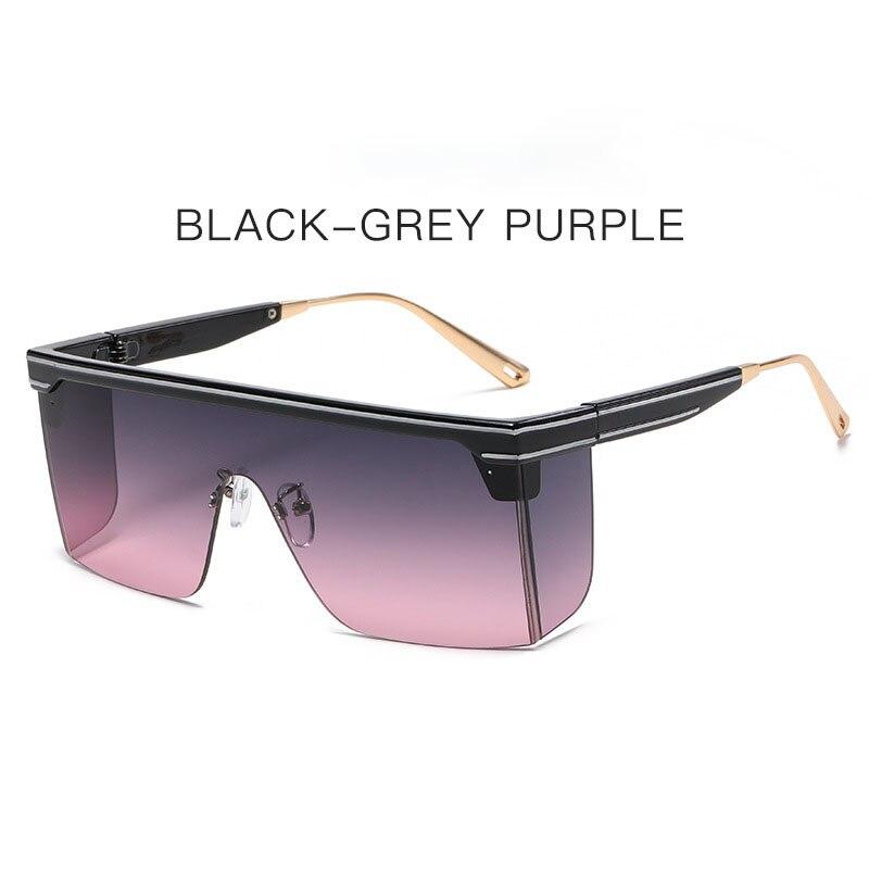 Vintage Übergroße Quadratische Sonnenbrille Männer Frauen Marke Designer Flache Top Mode Einteilige Linse Sonnenbrille Frauen für Weibliche Shades