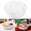Snacks Holder Clear Lid Candy Dish Serving Bowl with Lid Snacks Storage Box Snacks Bowl Perfect for Sweet and Dry Snacks