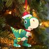 New Christmas Hanging Pendants 1pcs Resin Dinosaurs Cow Animal Indoor Ornaments New Year Pendants Merry Christmas Decoration