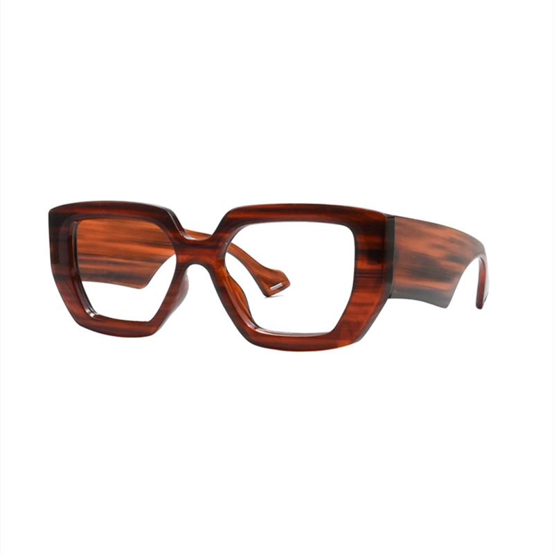 Brand Design Women Oversized Eyeglass Wide Edge Frame Anti Blue Light Short Sight Prescription Photochromic Myopia Man Glasses