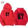 67 Hoodies Boys Girls Pullovers Harajuku Hoodies 67 Printed Fleece Hoodie Kids Fall Winter Casual Fashion Unisex Sweatshirt