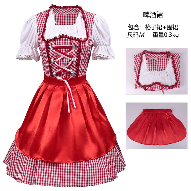 Disfraces de Carnaval de Halloween Oktoberfest Bávaro, Conjunto Completo de Pantalones con Tirantes Talla S
