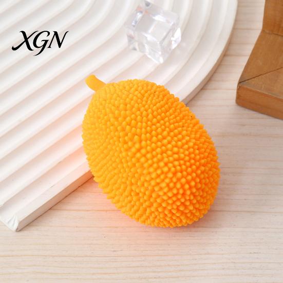 Flour Filled Stress Ball Simulation Jackfruit Squeeze Toy Anxiety Relief Soft TPR Decompression Simulated Fruit Sensory Hand Exercise