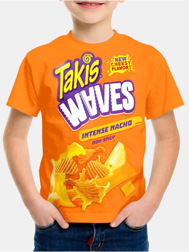 Μοντέρνα Παιδική Μπλούζα T-Shirt 3D Εκτύπωση Στρογγυλή Λαιμόκοψη Κοντομάνικη Για Αγόρια Κορίτσια Παιδιά Καθημερινά Τοπ