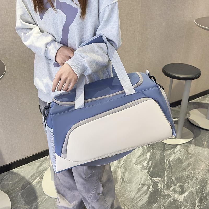 Fashion Sports Dry and Wet Separation Fitness Bag Simple Going Out Large Capacity Yoga Bag Portable Sleeve Rod Travel Bag