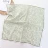 Korean Style All-Matching Floral Square Scarf Cotton Small Scarf Retro Women's Thin Fresh Decoration Silk Scarf Headband