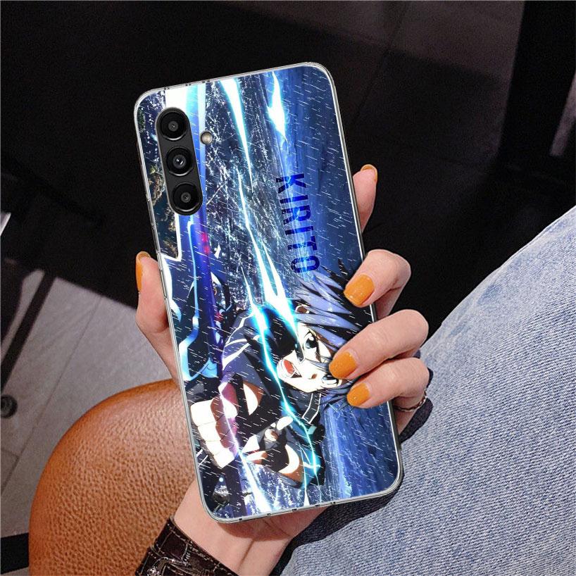Sword Art Online Kirito Phone Case For Samsung Galaxy A17 A16 A15 A14 A13 A57 A56 A55 A54 A53 A37 A36 A35 A34 A33 A26 A25 A24 A2