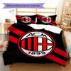 AC Milan Patronen Beddengoed, Dekbed Set Dekbedovertrek Kussensloop Huis Verjaardagscadeau(1 dekbedovertrek + 2 kussenslopen, zonder binnenkussen)