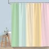 Simple Modern Rainbow Shower Curtain Abstract Geometric Lines Colourful Polyester Fabric Bath Curtains With Hooks Bathroom Decor