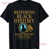 Black History Case Files T Shirt  Vintage Washed Stylish Stretched Streetwear Soft Homme Comfortable Top For Everyday Wear