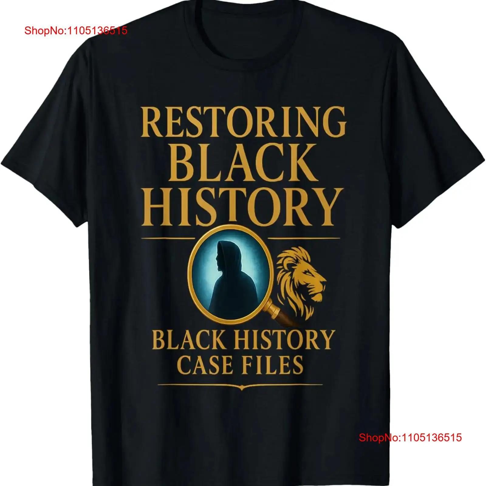 

Black History Case Files T Shirt vintage Washed Stylish Stretched streetwear Soft homme Comfortable Top For Everyday Wear S разноцветный