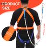 2200KG Safety Harness with Hook Fall Protection Durable Polyester Fibre Material for Air-conditioning Installation