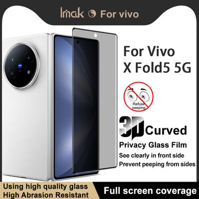 For Vivo X Fold5 5G Glass IMAK 3D Curved Privacy Tempered Glass Full Screen Coverage Film