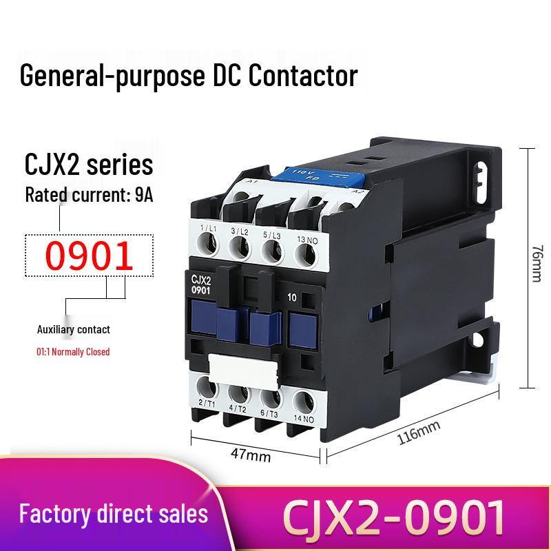 DC 24V Contactor CJX2 Series: 1210Z, 1810Z, 2510Z, 3210Z, 5011Z, 6511Z, 9511Z