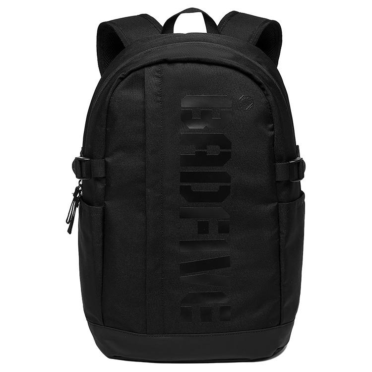 Li-Ning Casual Sports Commuter Zipper Polyester Backpack Unisex Backpack Black ABST303-1 Black