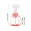 300ml Liquid Soap Dispenser Flower Shape Foam Foaming Pump Empty Bottle Plastic Clear Bottle Shower Gel Foam Pump Bottle