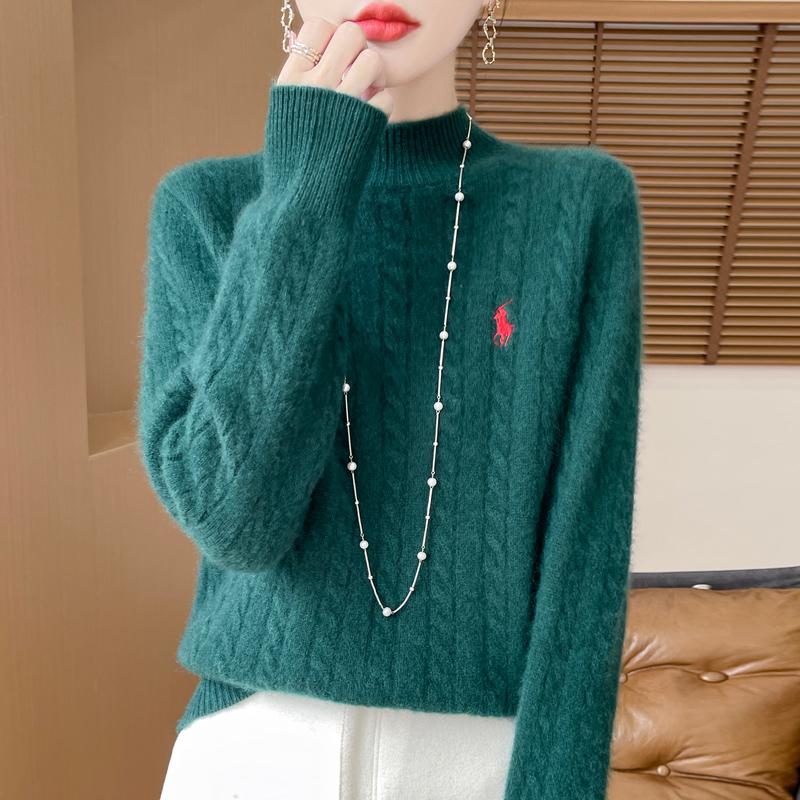 Women's Cashmere Sweater Qinghe Cashmere 30% Cashmere 70% Wool Autumn and Winter Pullover Warm and Fashionable