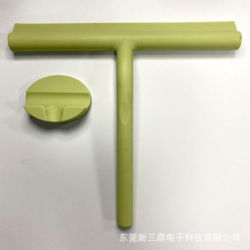 Shower Squeegee Glass Clean Scraper Washing Wiper Hanger Floor Window Cleaning Household Water Wall Hanging Mirror with Handle