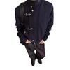Men's High-End Retro Motorcycle Utility Jacket - Autumn/Winter High Street Vibe Style
