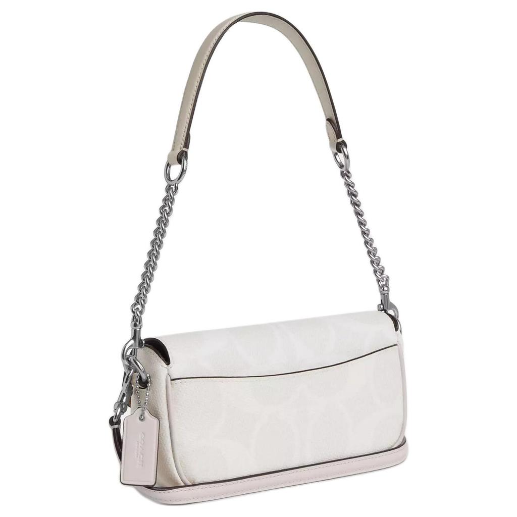 Coach Sac bandoulière/épaule Hailey 20 à rabat avec logo en toile enduite Petit sac pour femme Blanc CAN70-SVXU5