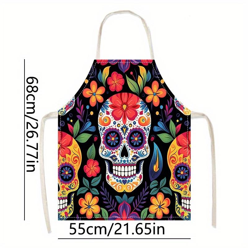 1pc Large Solid Color Background Romantic Heart Pattern Apron, Home Decoration Kitchen Wear, Sleeveless Durable Washable Unisex Cooking Apron,