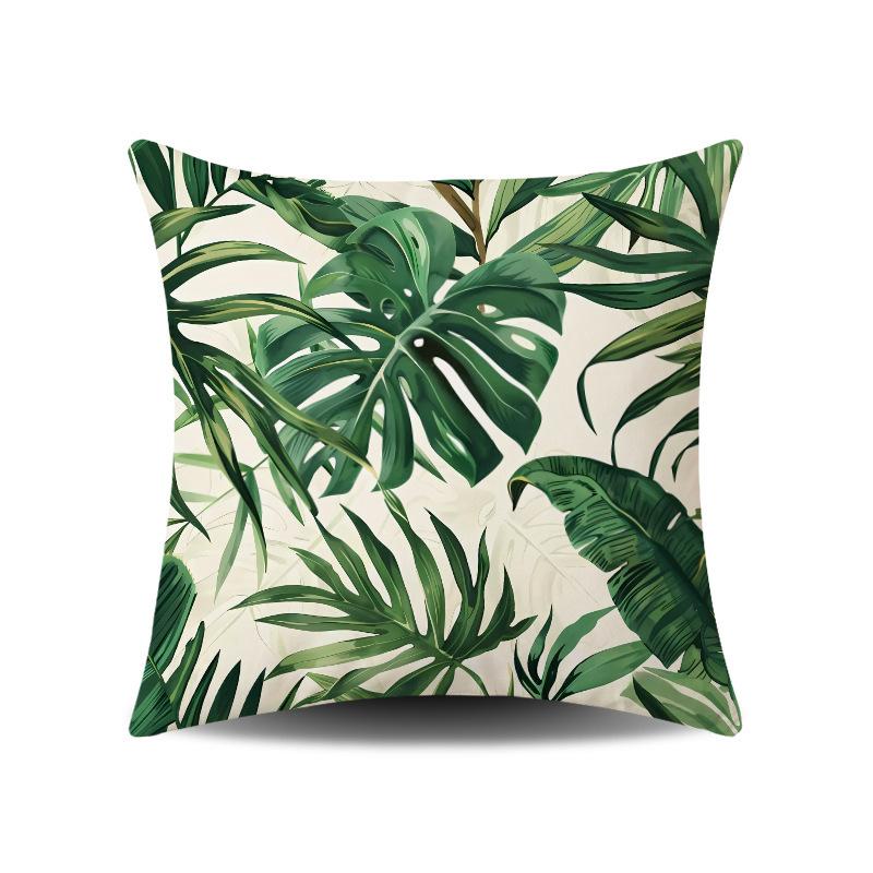 Sommer Tropische Pflanze Monstera Deliciosa Elemente Klein Frisch Heimdekoration Schlafzimmer Wohnzimmer Büro Kissen