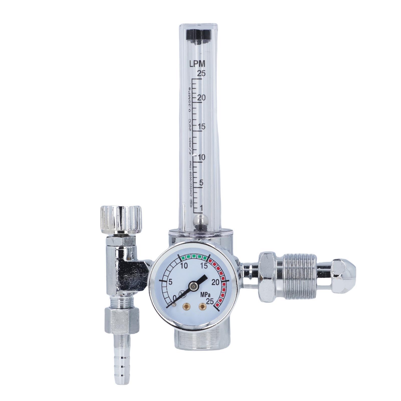 

Argon Gas Regulator with Meter Argon CO2 Pressure Reducer for Welding G58 Male Thread 025MPA