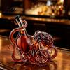 3D Octopus Bottle Octopus-Shaped Glass Decanter Artistic Borosilicate for Whiskey Wine Soda Liquid Display 350ml Decorative Bottle Unique Bar Decor