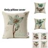 Floral Butterfly Pillowcase For Living Room Decor With Polyester Material For Home Use