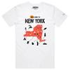 VOICEART Welcome To New York Geography Map Graphic T-Shirt with Premium Design