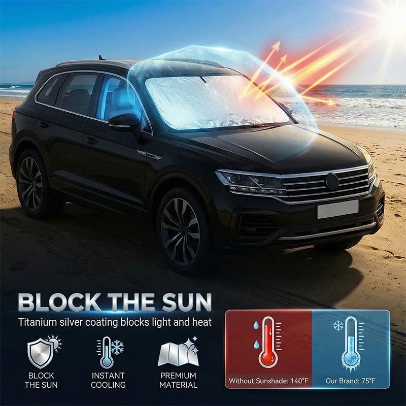 2026 Model Car Windshield Sunshade Umbrella - Heat Insulation & Light Blocking