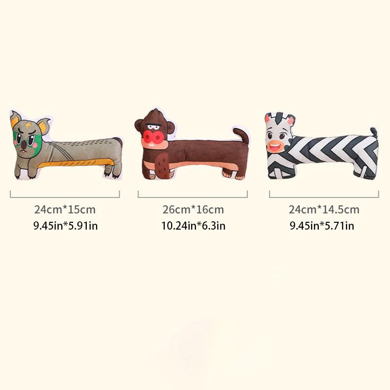 Squeaky Plush Dog Toy Bite Resistant Interactive for Puppy Small Medium Dogs Soft Pet Supplies Teething Play Toy