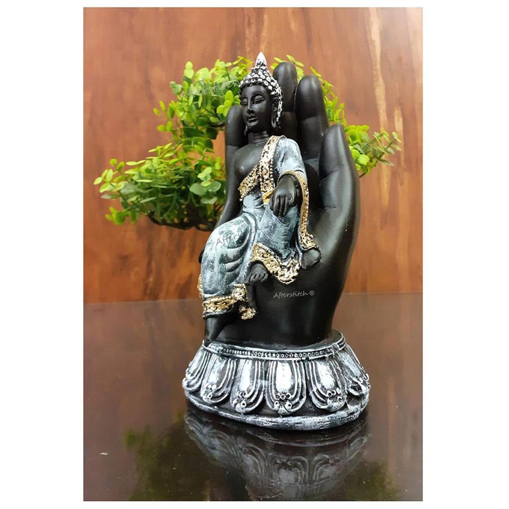 Gautam Buddha Statues for Living Room Buddha Idols for Home Decor Palm Buddha Showpiece