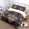 Floral Mandala Pattern Design Bedding Duvet Cover Set  (1*Duvet Cover 2*Pillowcases, Without Duvet Insert)