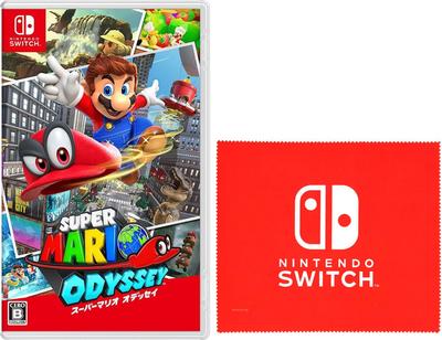 Super Mario Odyssey Switch Nintendo Switch Logo Design Microfiber Cloth Included - [Bonus]