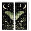 Moth And Moon Curta Botanical Art Print Window Drapes Spiritual Home Decor Living Room Bedroom Boho Style Unique Design