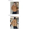 Men Loose Stand Collar Cleanfit Deconstructed Short Bomber Jacket Casual Workwear Outerwear